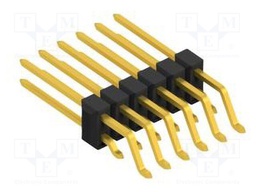 Connector: pin strips; pin header; male; PIN: 12; 2.54mm; SMT; 2x6