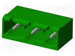 Connector: pluggable terminal block; socket; male; angled 90°