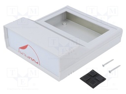 Enclosure: desktop; CAB PULPIT; X: 154mm; Y: 173mm; Z: 54mm; ABS