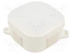 Enclosure: junction box; X: 92mm; Y: 92mm; Z: 44mm; IP54; white