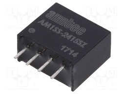 Converter: DC/DC; 1W; Uin: 21.6÷26.4V; 15VDC; Iout: 67mA; SIP4; 1.5g