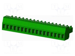 Connector: pluggable terminal block; plug; female; straight; 10A
