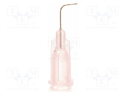 Needle: steel; 0.5"; Size: 27; bent at 90°; Mounting: Luer Lock