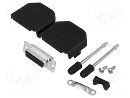 D-Sub; PIN: 15; plug; female; soldering; for cable