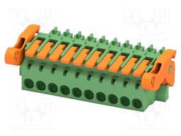 PCB connector, nominal cross section: 1.5 mm2, color: green,
