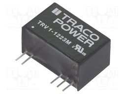Converter: DC/DC; 1W; Uin: 9.6÷14.4V; Uout: 15VDC; Uout2: -15VDC
