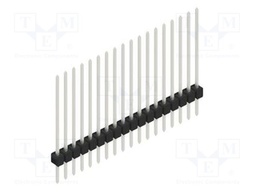 Connector: pin strips; pin header; male; PIN: 18; 2.54mm; THT; 1x18