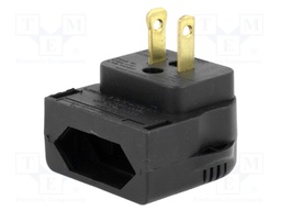 Transition: adapter; Layout: 2P+PE; black; 230VAC; 3A; PIN: 3
