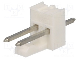 Socket; wire-board; male; KK 254; 2.54mm; PIN: 2; THT; tinned