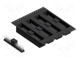 Connector: pin strips; pin header; male; PIN: 32; 2.54mm; SMT; 2x16