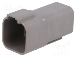 Connector: wire-wire; DT; plug; male; PIN: 6; IP68; Locking: latch