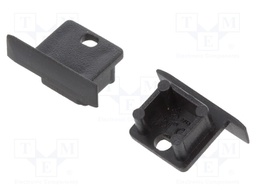 Cap for LED profiles; black; ABS; Application: SMART-IN10