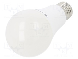LED lamp; warm white; E27; 220/240VAC; 1055lm; 12W; 200°; CRImin: 80