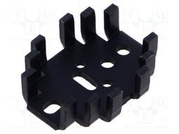 Heatsink: extruded; U; TO3,TO32,TO66,TO9; black; L: 41.3mm; W: 33mm