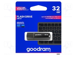 Pendrive; USB 3.0; 32GB; Read: 60MB/s; Write: 20MB/s; Colour: black