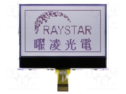 Display: LCD; graphical; 128x64; COG,FSTN Positive; LED