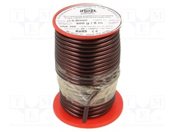Coil wire; single coated enamelled; 3mm; 500g; -65÷200°C; Core: Cu