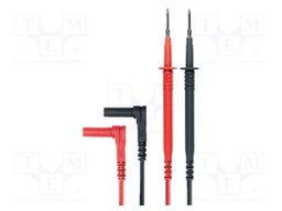 Test lead; Inom: 16A; Len: 1.5m; insulated; black,red