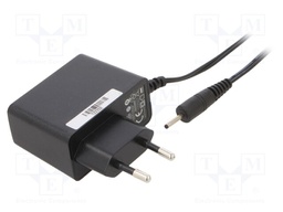 Power supply: switched-mode; constant voltage; 12VDC; 0.5A; 6W