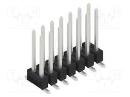 Connector: pin strips; pin header; male; PIN: 14; 2.54mm; SMT; 2x7