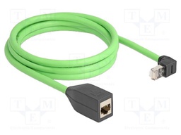 Extender Ethernet; SF/UTP; Cat: 6a; Cu; 2m; PUR; green; 26AWG