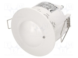 Microwave motion detector; ceiling; 230VAC; IP20; -20÷50°C; 1÷8m