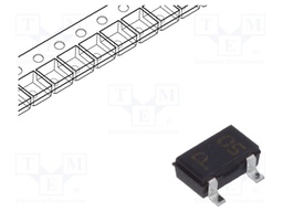 Small Signal Diode, Switching, Dual Common Anode, 80 V, 100 mA, 1.2 V, 4 ns, 4 A