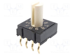 Switch: encoding switch; 0.025A/24VDC; Pos: 10; -25÷80°C; THT; DR
