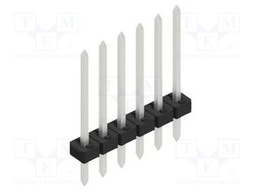Connector: pin strips; pin header; male; PIN: 6; 2mm; THT; 1x6; 100V