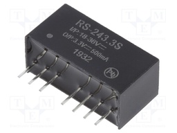 Converter: DC/DC; 2W; Uin: 18÷36V; Uout: 3.3VDC; Iout: 500mA; SIP8