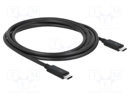 Cable; bidirectional,Thunderbolt 3; USB C plug,both sides; 2m