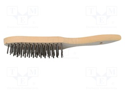 Brush; wire; steel; 290mm; Number of rows: 3