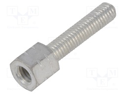 Threaded head screw; Thread len: 14.2mm; Thread: M3; Spanner: 5mm