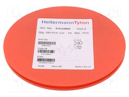 Markers for cables and wires; Label symbol: 0; 4÷9mm; PVC; yellow