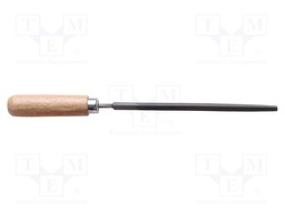 File; triangle; Handle material: wood; 100mm