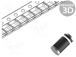 Diode: rectifying; SMD; 800V; 1A; DO213AB,MELF; Ufmax: 1V; Ifsm: 30A