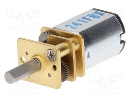 Motor: DC; with gearbox; Medium Power; 6VDC; 670mA; Shaft: D spring