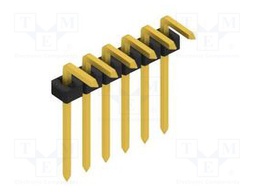 Connector: pin strips; pin header; male; PIN: 6; 2mm; THT; 1x6; 100V