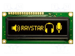 Display: OLED; graphical; 100x16; Window dimensions: 66x16mm