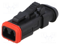 Connector: automotive; ML-XT; plug; female; Size: 16; PIN: 2; IP69K