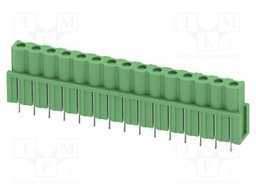 PCB headers, nominal cross section: 2.5 mm?, color: green, n