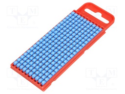 Markers for cables and wires; Label symbol: 6; 2÷2.8mm; blue