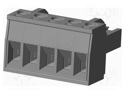 Connector: pluggable terminal block; plug; female; straight; grey