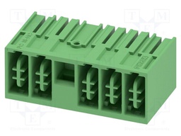 PCB headers, nominal cross section: 16 mm?, color: green, no