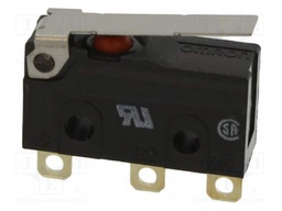 Microswitch SNAP ACTION; with lever; SPDT; 0.1A/125VAC; ON-(ON)