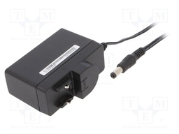 Power supply: switched-mode; voltage source; Out: 5,5/2,1; plug