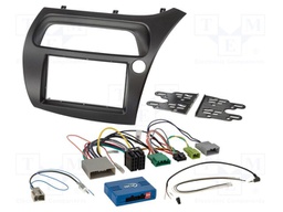 Adapter for control from steering wheel; Honda; DIN,ISO; black