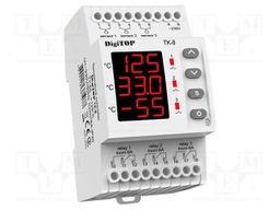Temperature controller; for DIN rail mounting; 230VAC; IP20
