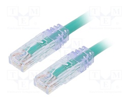 Patch cord; TX6™ PLUS,U/UTP; 6; stranded; Cu; LSZH; green; Len: 5m
