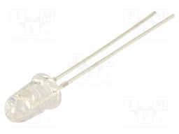 LED; pink; 5mm; 2180mcd; 30°; Front: flat; 3.1VDC; No.of term: 2